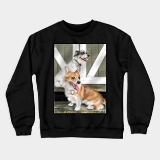 Corgi and Jack Russell Terrier Best Friends Crewneck Sweatshirt